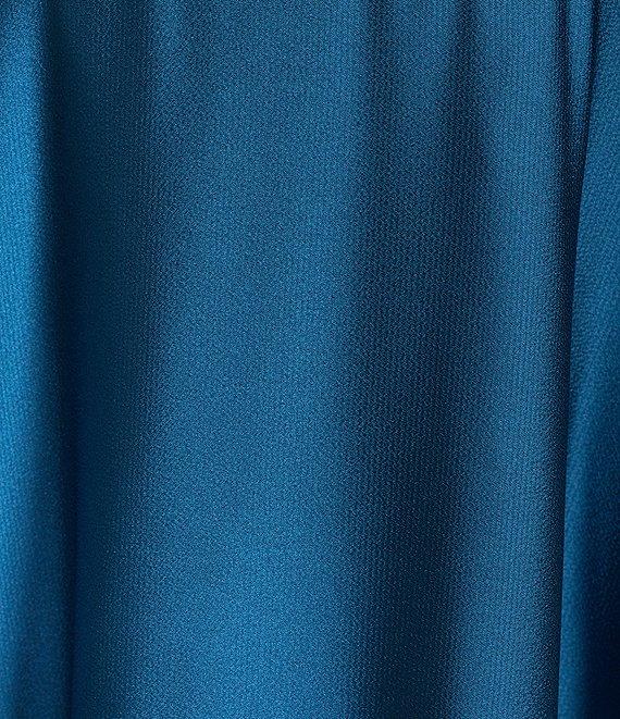 B. Darlin V-Neck Spaghetti Strap Front Keyhole Lace Up Back A-Line Dress Product Image