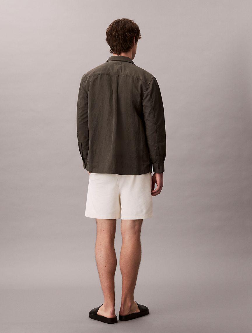 Cotton Blend Boucle Pull-On Shorts  Product Image