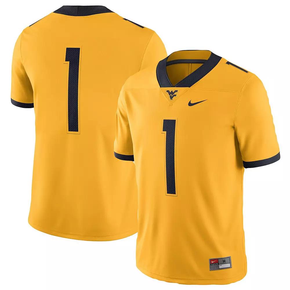 Men's Nike Gold West Virginia Mountaineers Alternate Game Jersey,  Product Image