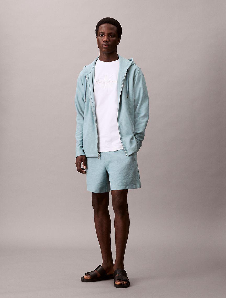 Cotton Blend Boucle Pull-On Shorts  Product Image