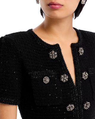 Sequin Tweed Mini Dress Product Image