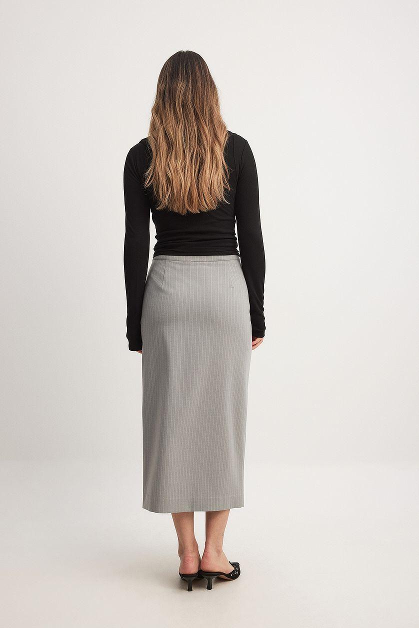 Front Slit Midi Skirt Product Image