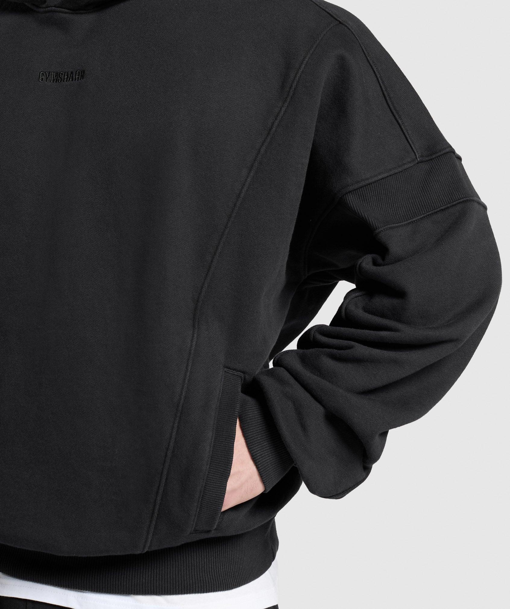 Gymshark Heavyweight Hoodie - Black Male Product Image