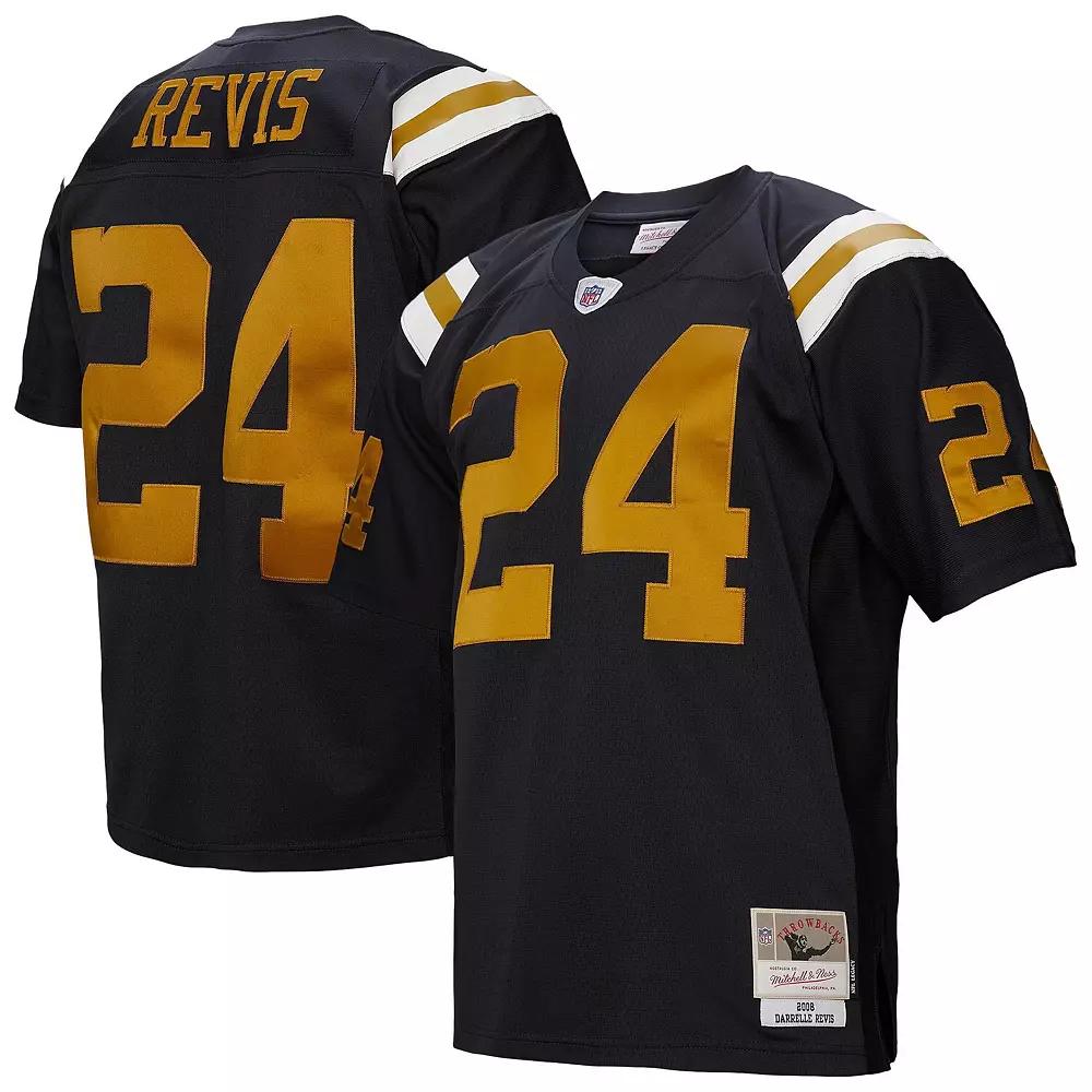 Men's Mitchell & Ness Darrelle Revis Navy New York Jets 2008 Legacy Replica Jersey, Size: 4XL, Blue Product Image