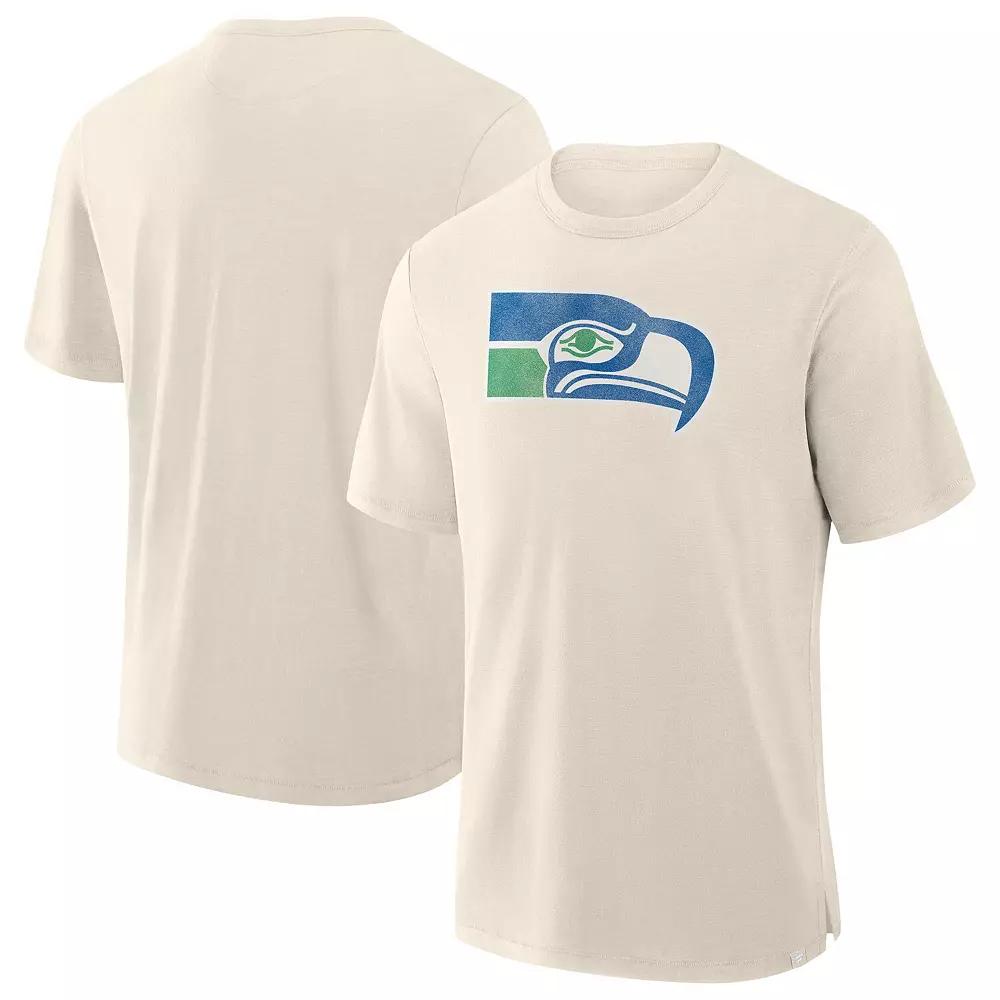 Men's Fanatics Cream Seattle Seahawks Slub T-Shirt,  Product Image