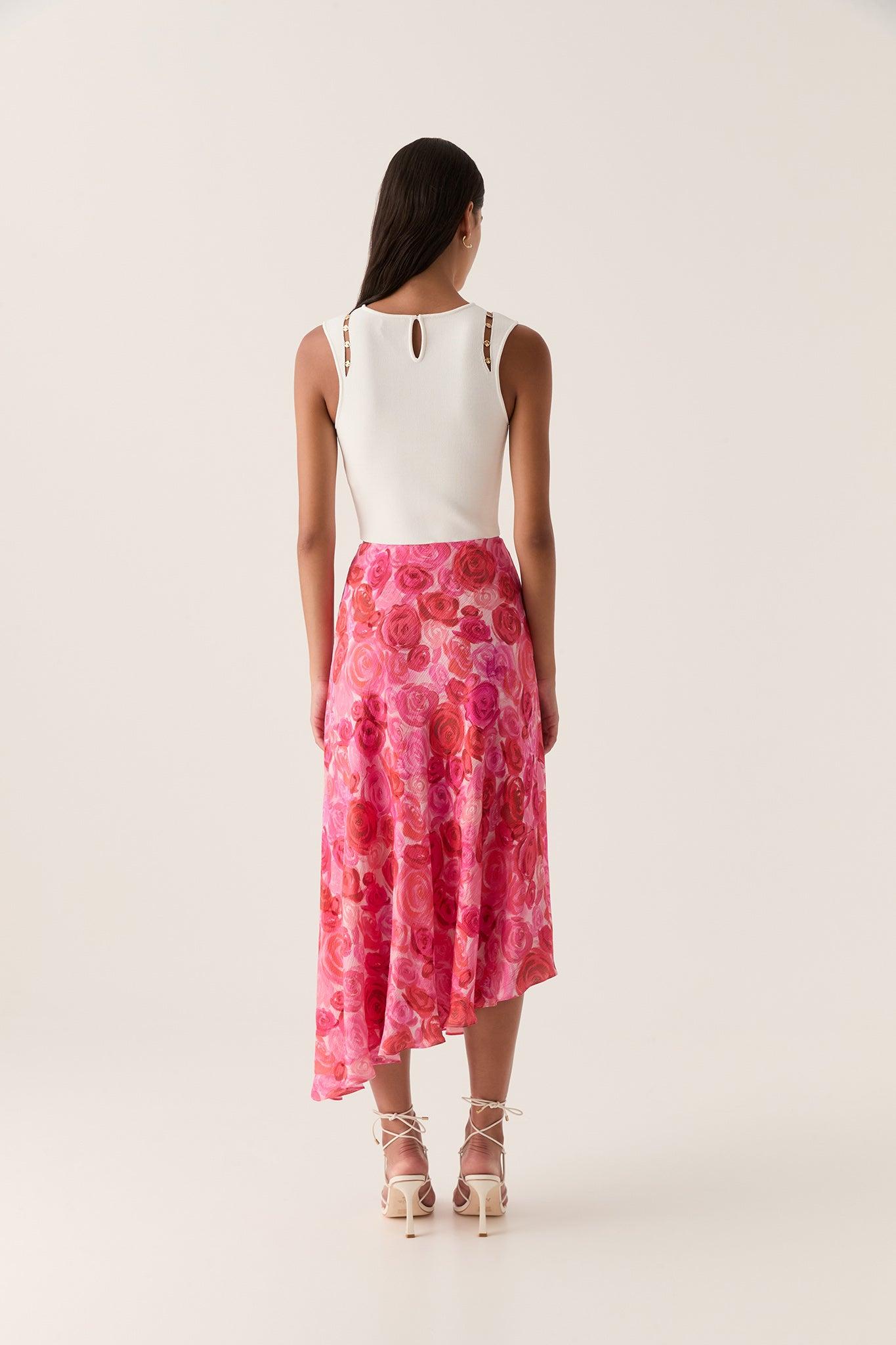 Valeria Asymmetric Midi Skirt Product Image