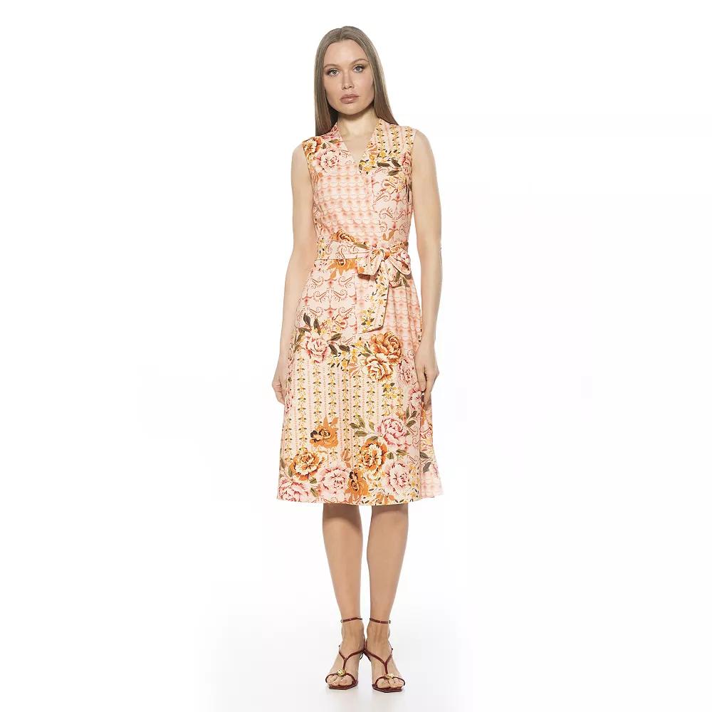 Women's ALEXIA ADMOR Dane Sleeveless Fit And Flare Dress,  Product Image