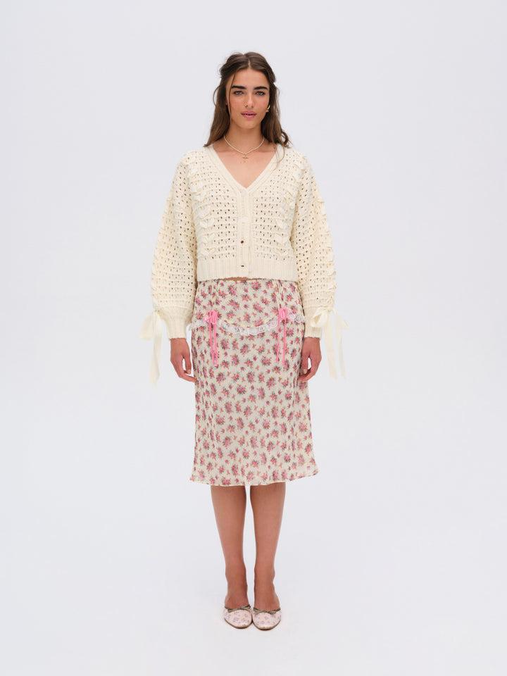 Laurel Oversized Cardigan — Cream Product Image