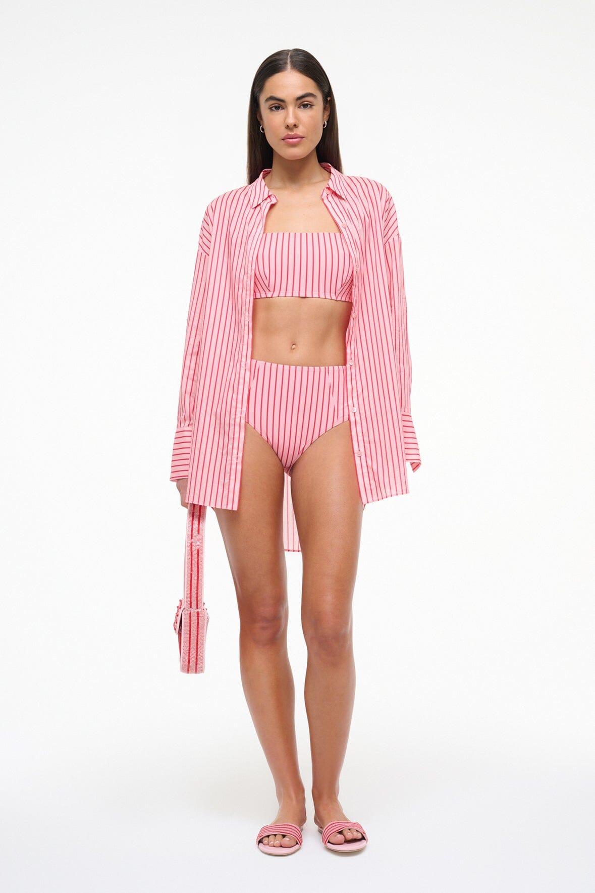 DEVON HIGH RISE BIKINI BOTTOM | MONTAUK STRIPE Product Image