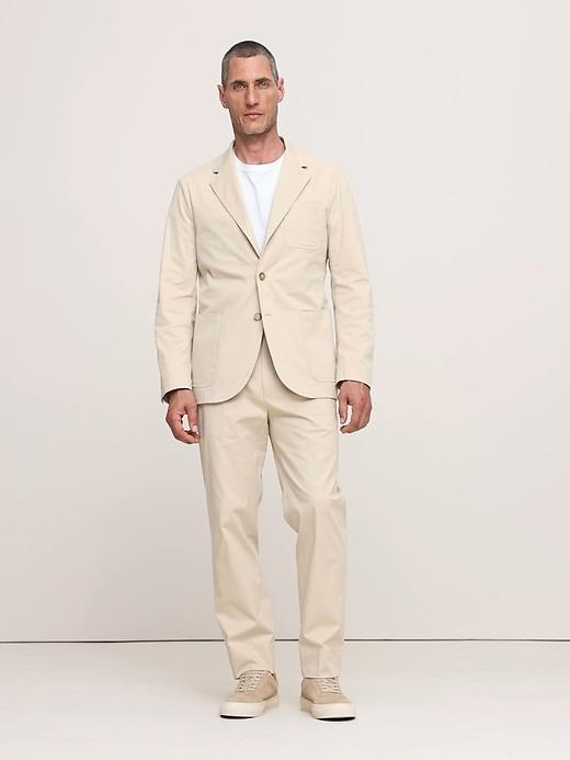 Pleated Cropped Italian-Stretch Chino Product Image