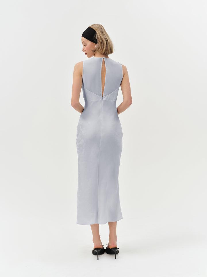 Madalie Midi Dress — Blue Product Image