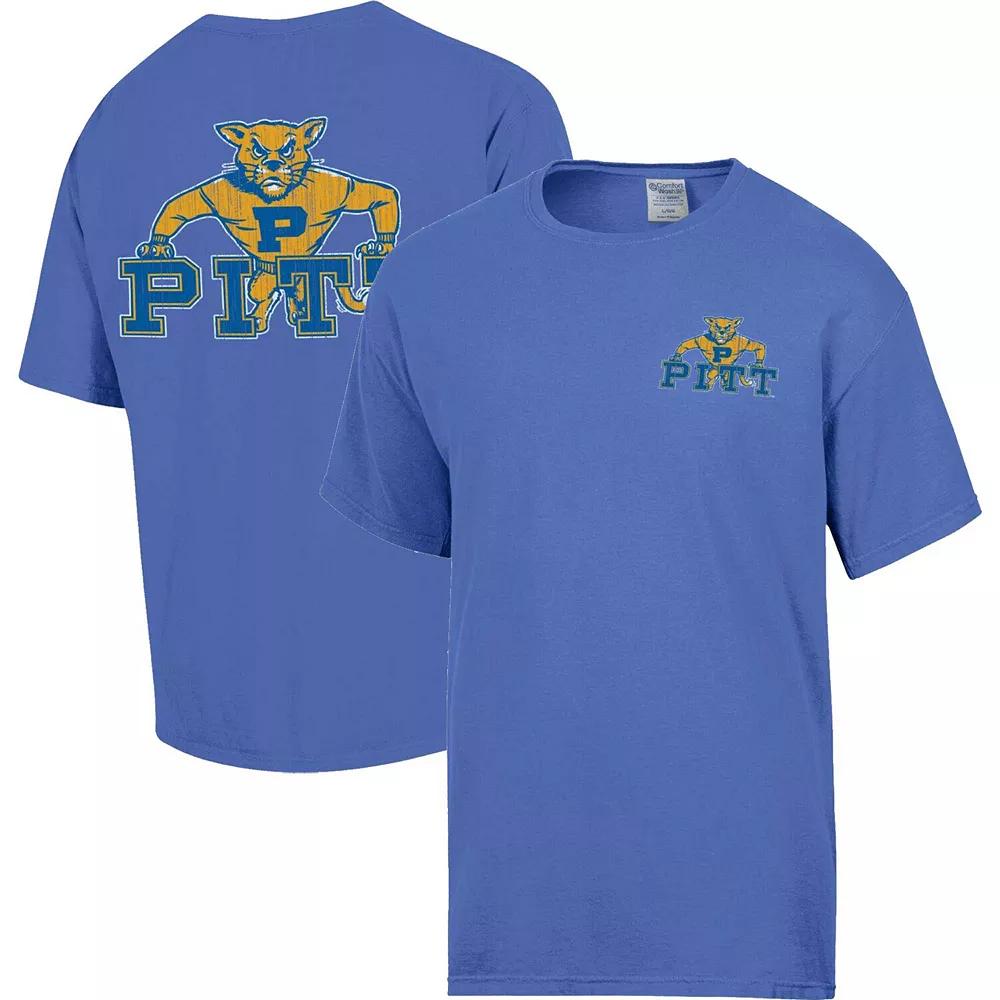 Men's Comfort Wash Royal Pitt Panthers Vintage Logo T-Shirt, Size: Small, Light Product Image