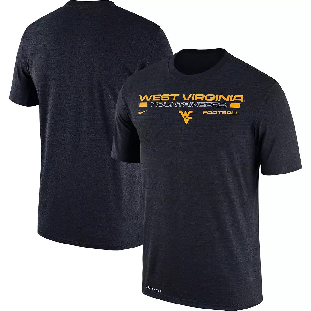 Men's Nike Navy West Virginia Mountaineers Team Velocity Legend Performance T-Shirt,  Product Image