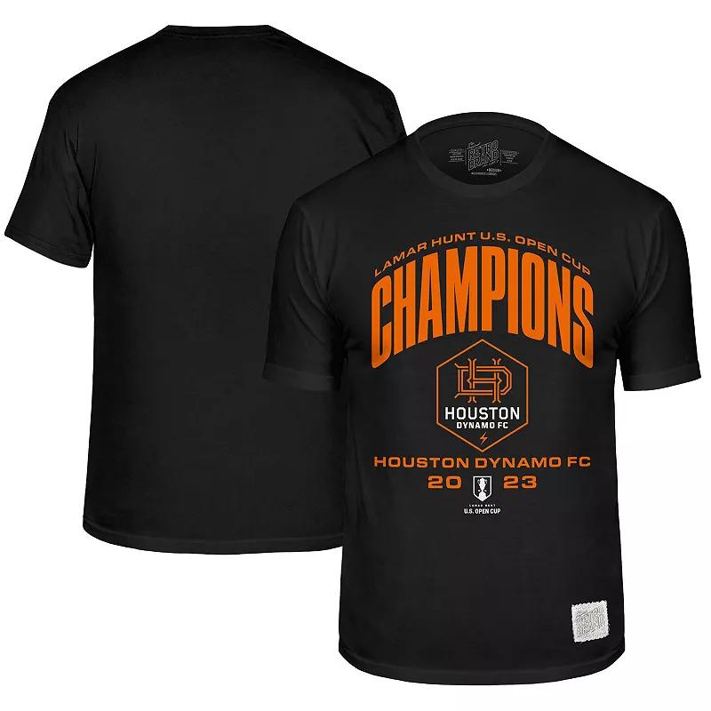 Youth Original Retro Brand  Black Houston Dynamo FC 2023 Lamar Hunt U.S. Open Cup Champions T-Shirt, Boy's, Size: YTH Large, Dyn Black Product Image