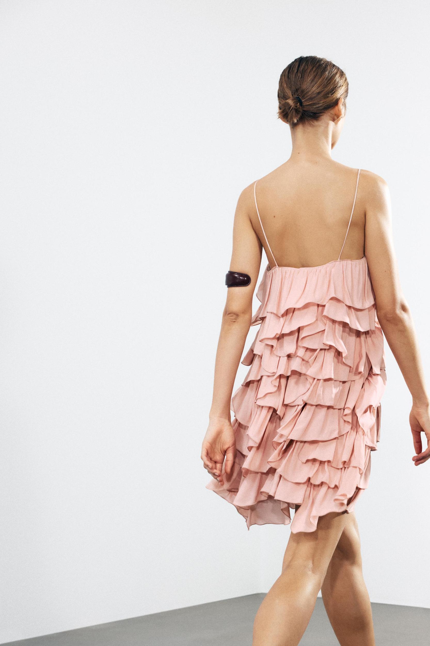 RUFFLED DRESS ZW COLLECTION Product Image