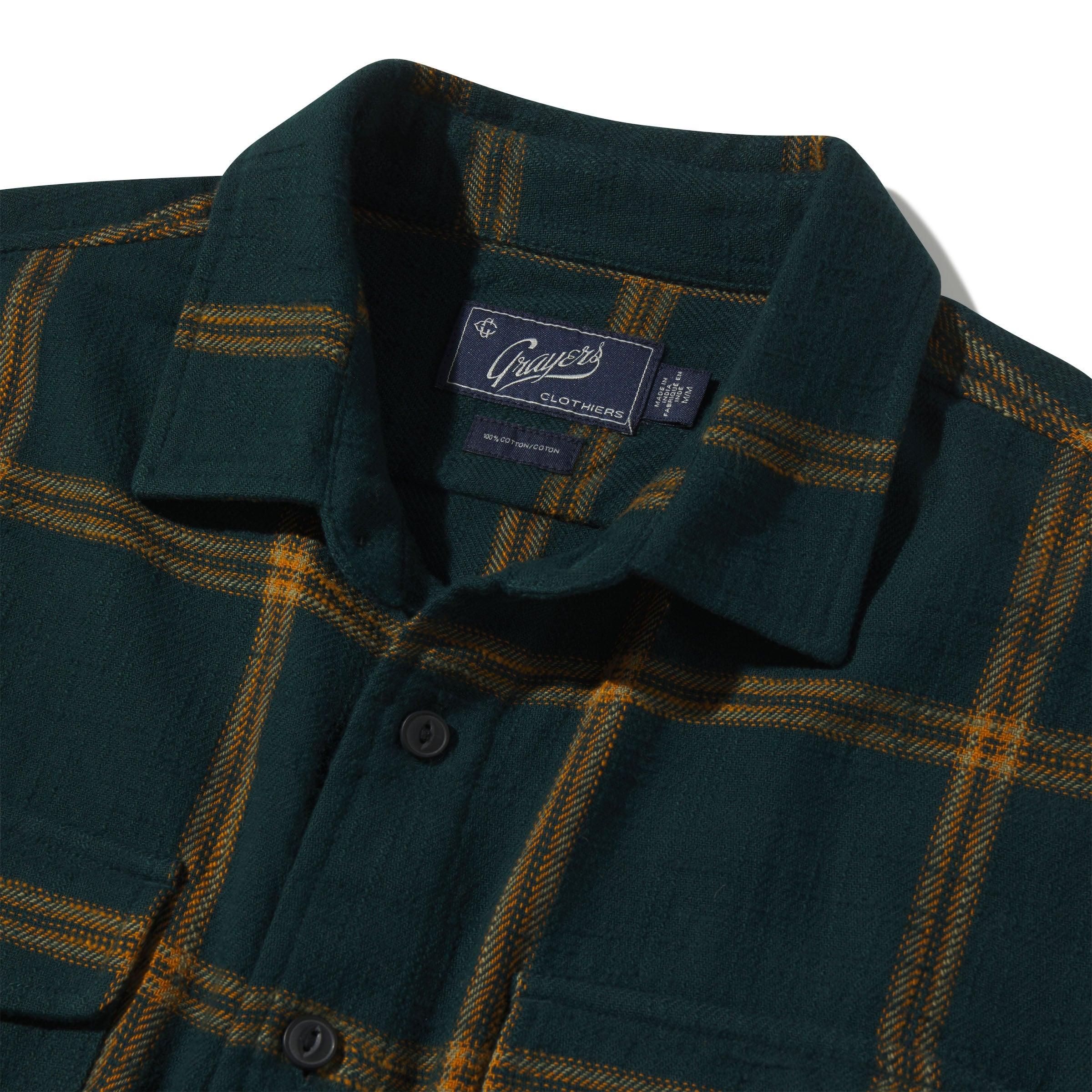 Vintage Slub Twill Shirt - Green Spruce Gold (Final Sale)* Product Image
