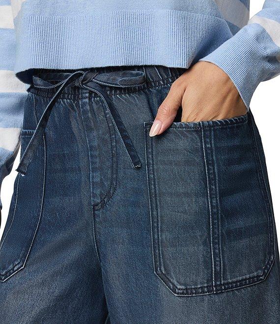 Splendid Wide Leg Ankle Length Denim Lounge Pants Product Image