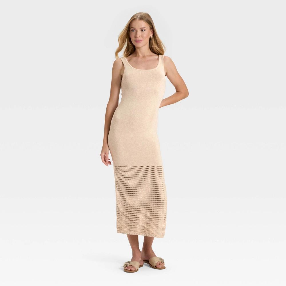 Women's Midi Sweater Dress - Universal Thread™ Green 4X Product Image