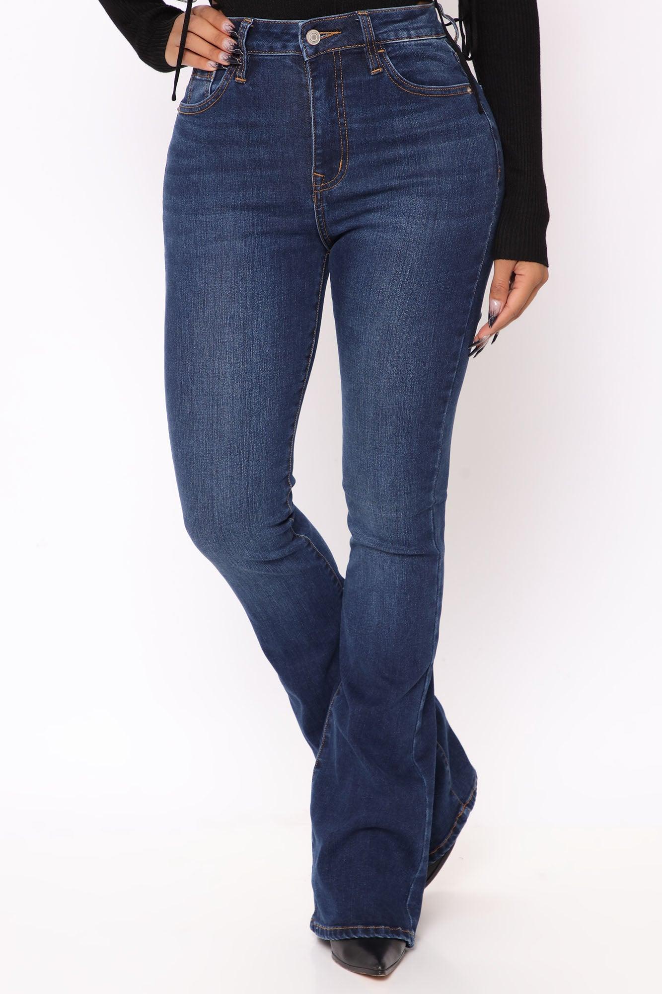 Affair Of The Flare Stretch Jeans - Dark Wash Product Image