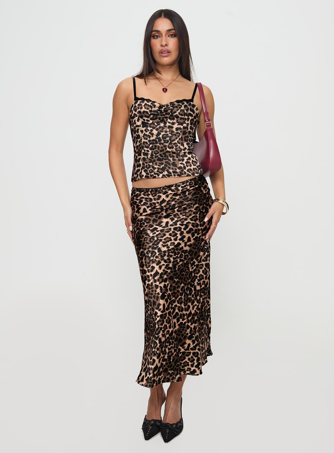 Enigmatic Maxi Skirt Leopard Product Image