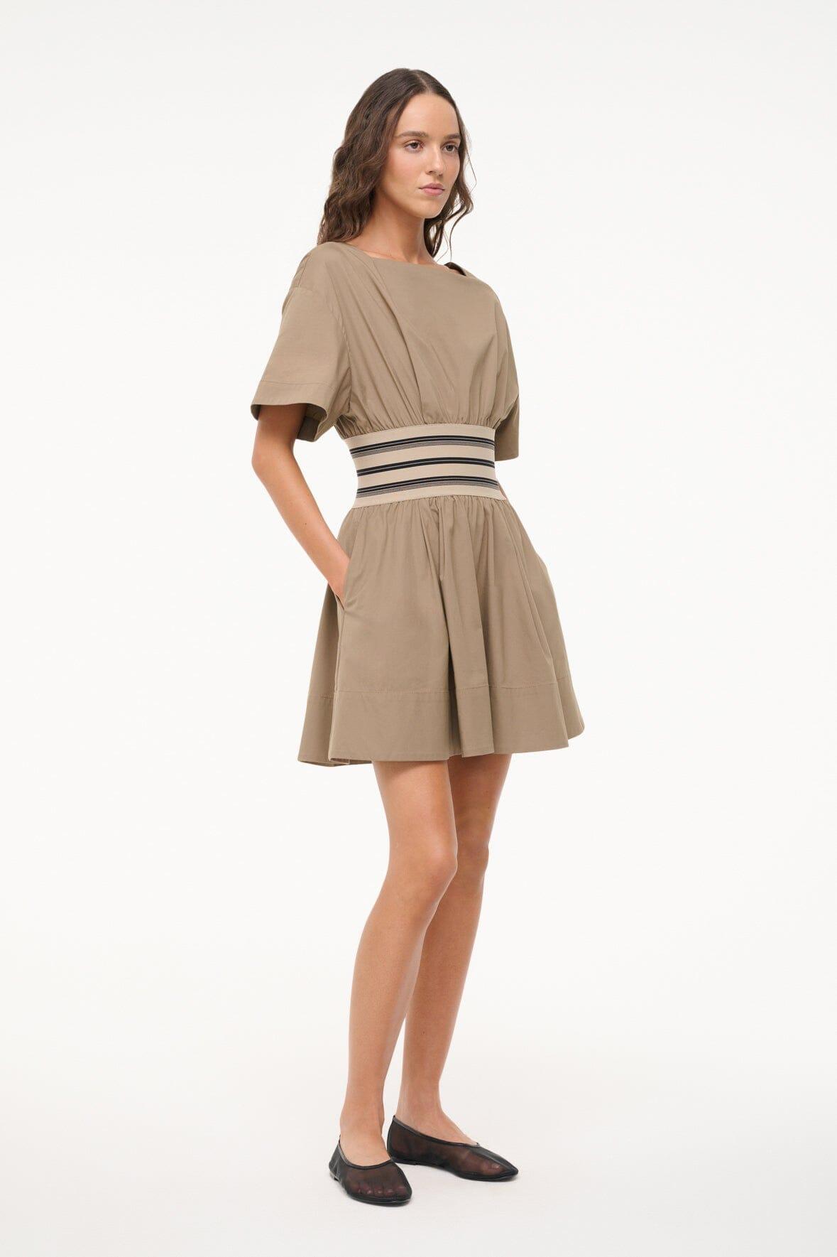 AMY MINI DRESS | TAUPE Product Image
