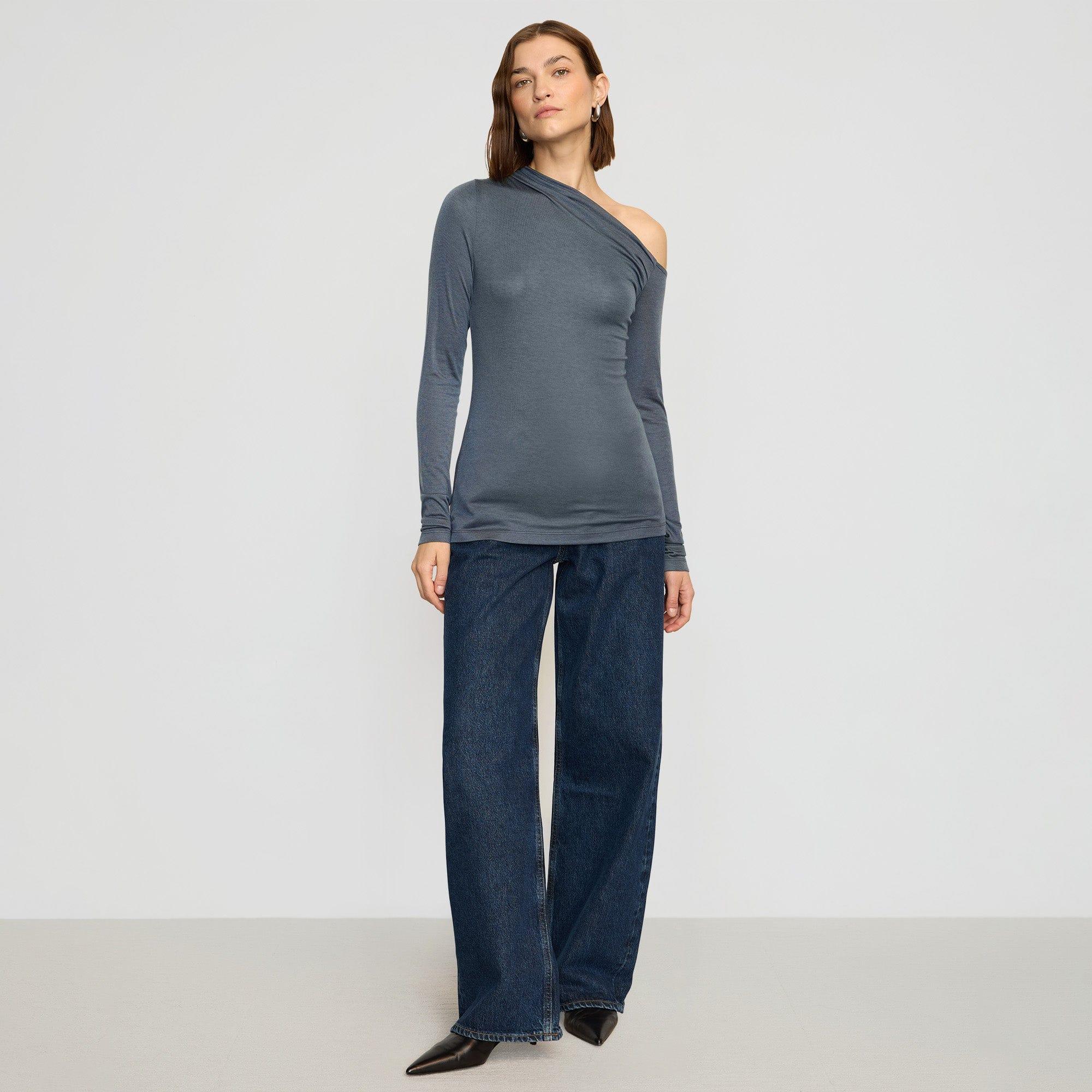 Ayra Tencel-Wool Off-Shoulder Tee Product Image