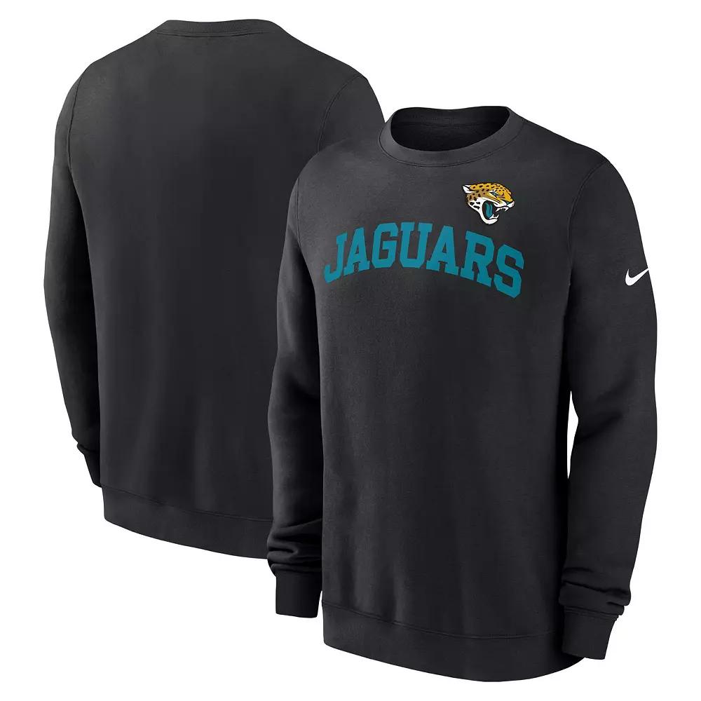 Men's Nike Black Jacksonville Jaguars Club Pullover Sweatshirt,  Product Image