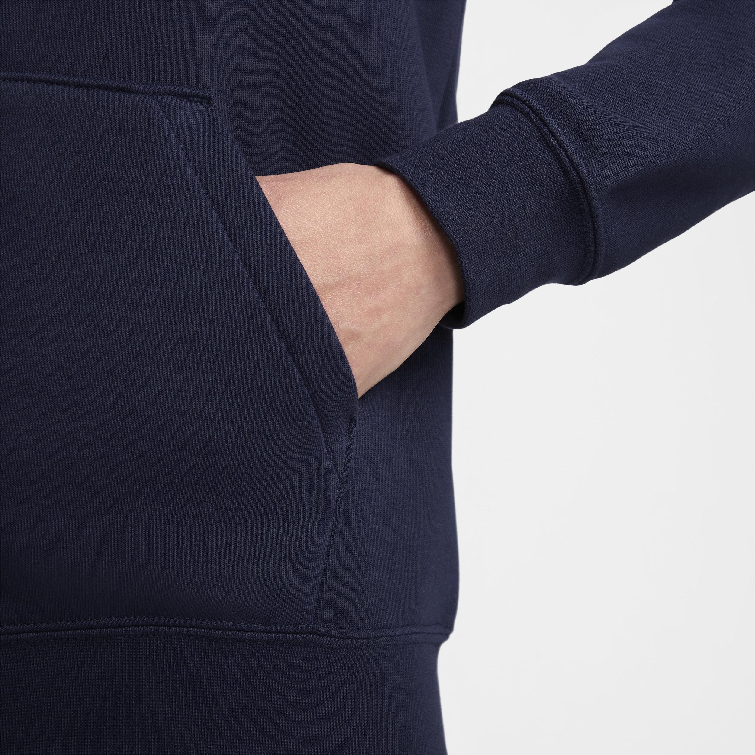 Womens Nike Sportswear Club Fleece Full-Zip Hoodie | DQ5471-451 Product Image