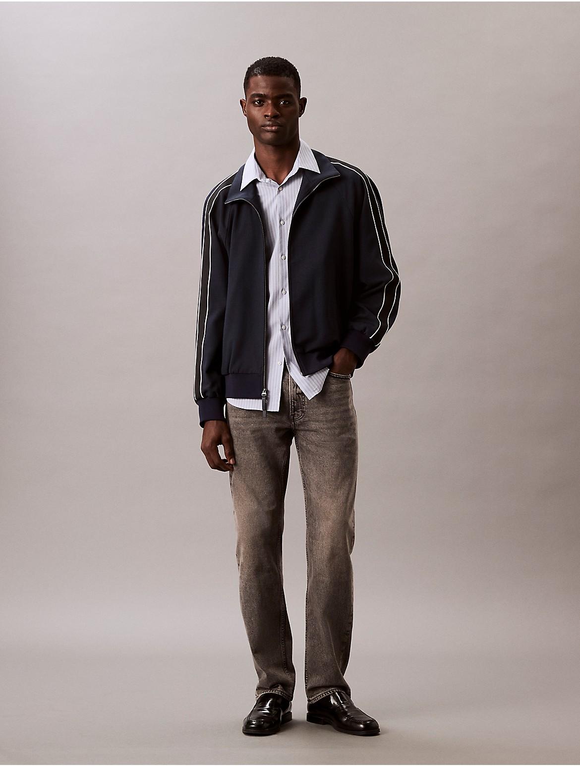 Calvin Klein Mens Standard Straight Fit Jeans - Grey Product Image