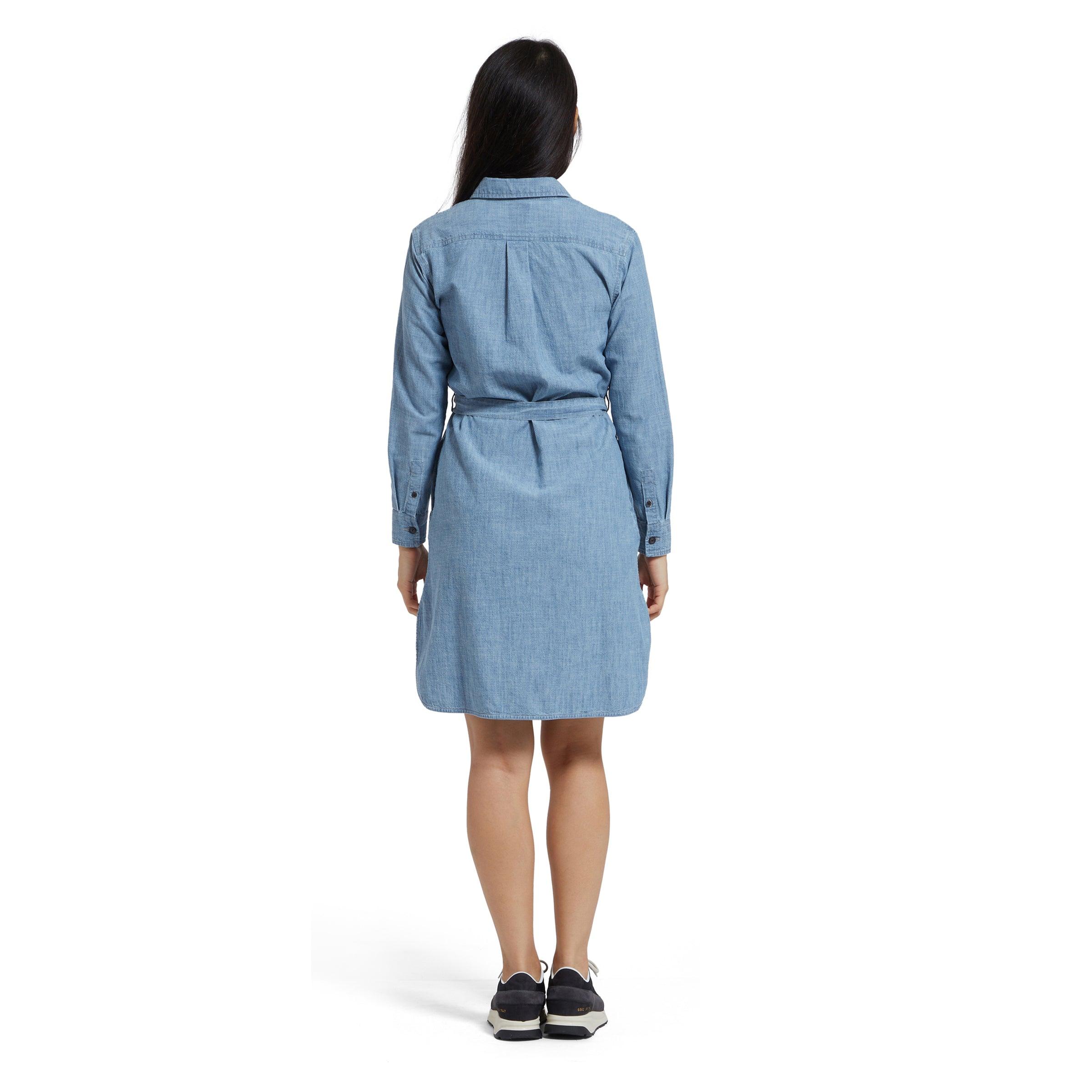 Mimi Chambray Shirt Dress - Light Blue (Final Sale) Female Product Image