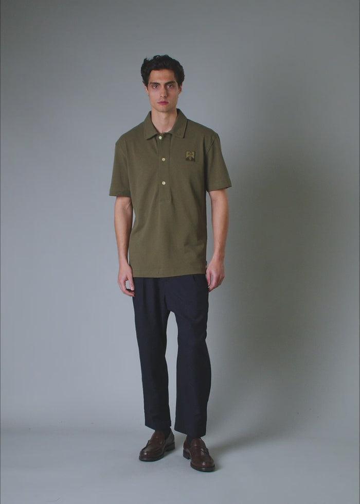 Pique Polo Olive Product Image