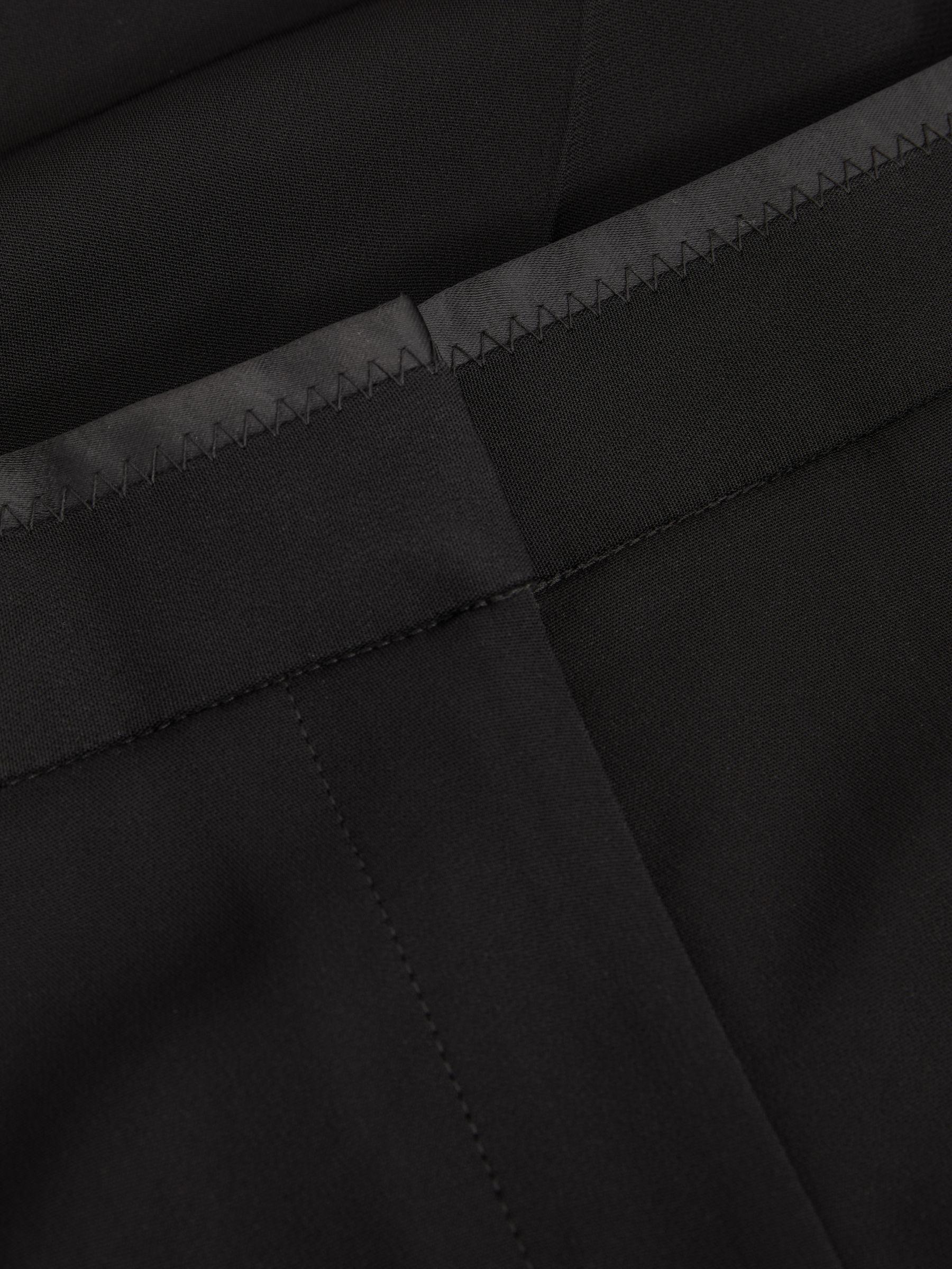 Double Pleat Wide Leg Tux Trousers in Black Product Image