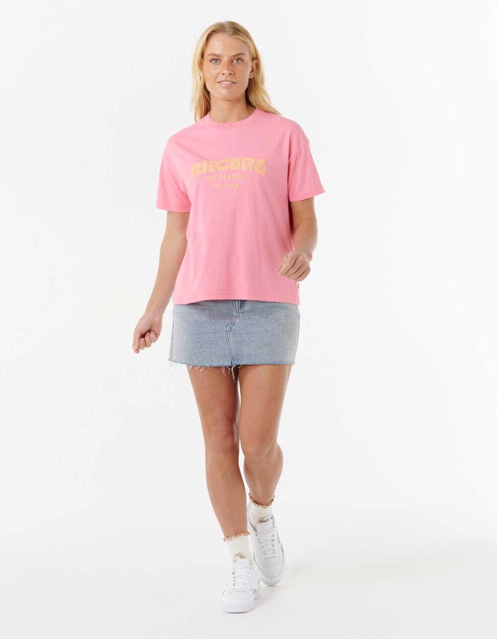 RIP CURL Surf Puff Womens Relaxed Tee - PINK Product Image