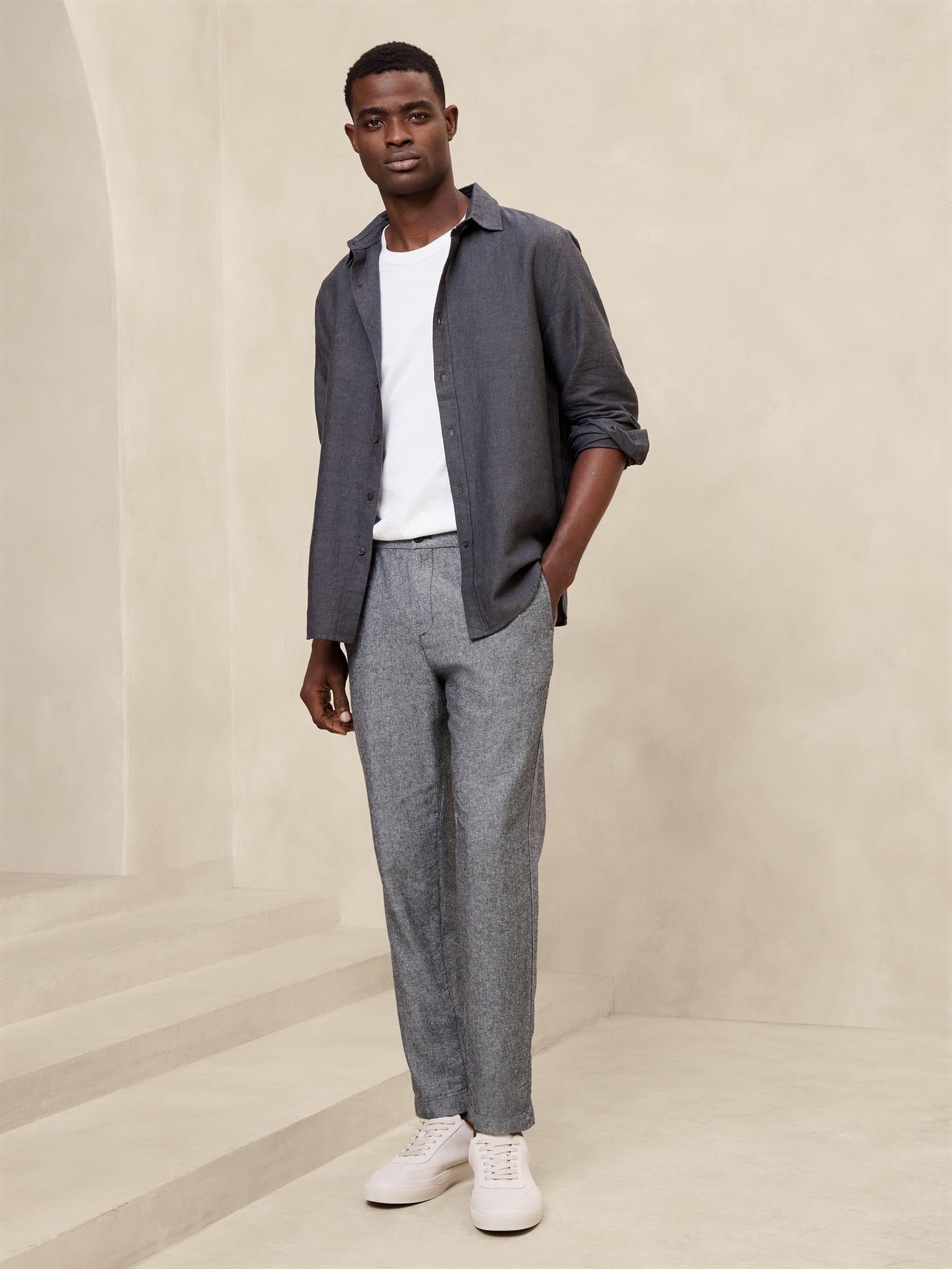 Athletic Linen-Blend Pant Product Image