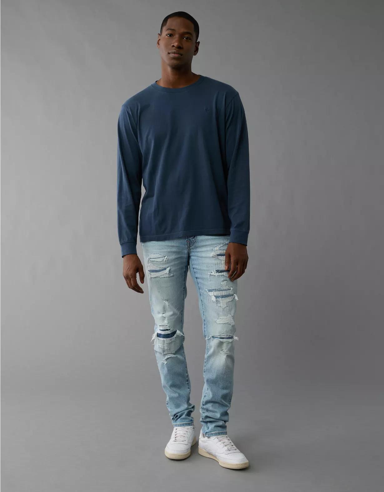 AE AirFlex+ Patched Athletic Skinny Jean Product Image