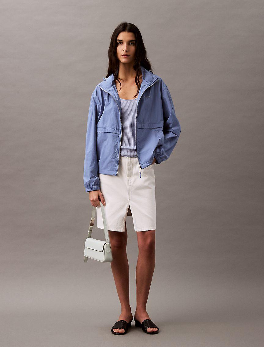 Scuba Cropped Relaxed Bomber Jacket Product Image