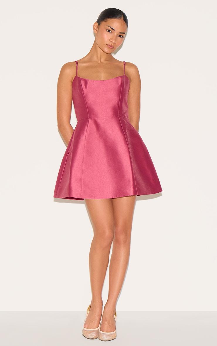  Petite Blush Rose Structured Shift Dress Product Image