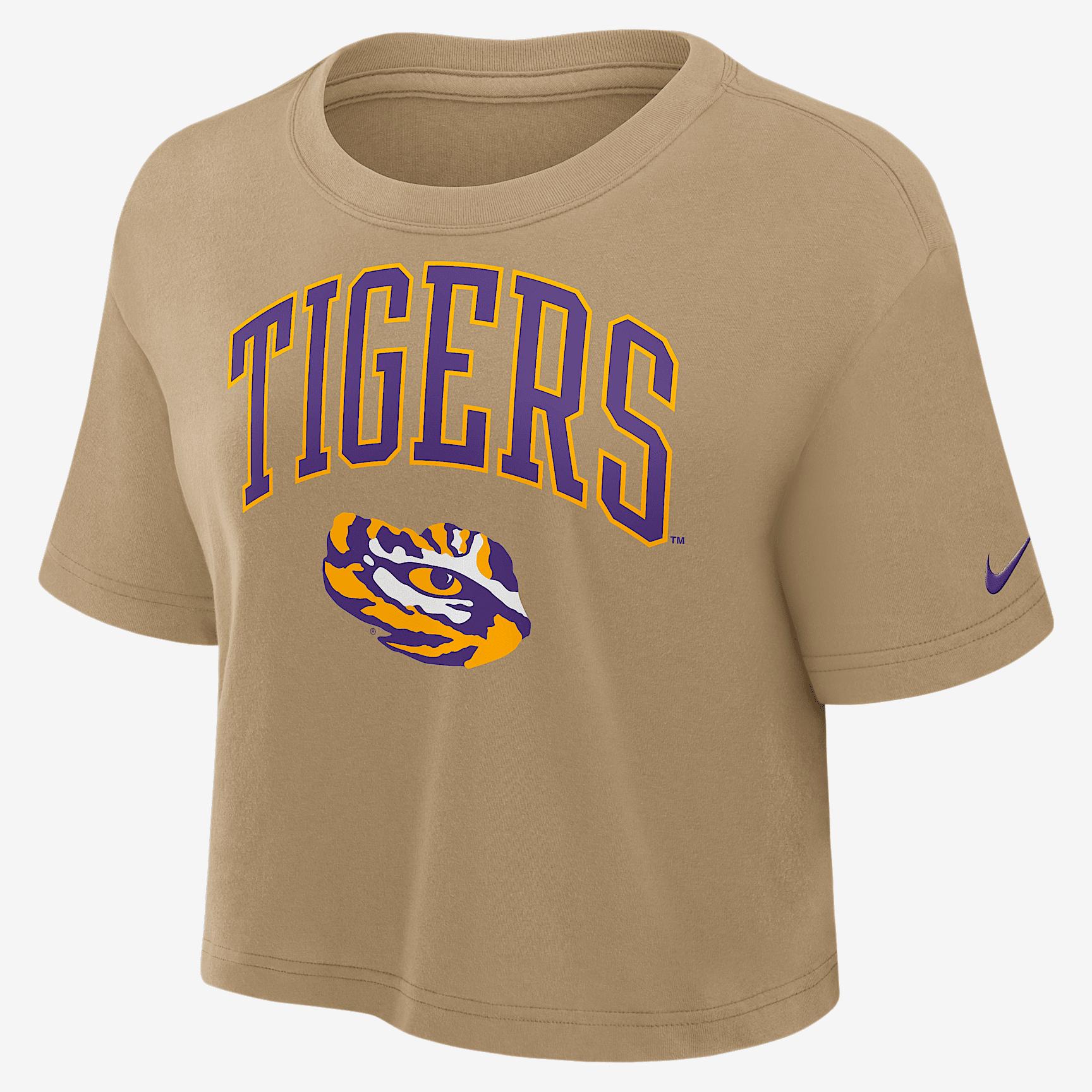 Auburn Script Nike Womens Dri-FIT College Cropped T-Shirt | 01D4194YAUN-8HZ Product Image