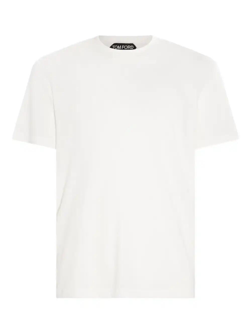TOM FORD Stretch Cotton & Modal Jersey T-shirt In White Product Image