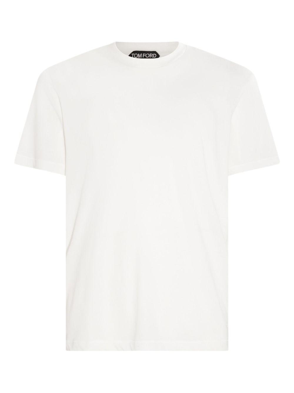 TOM FORD Stretch Cotton & Modal Jersey T-shirt In White Product Image