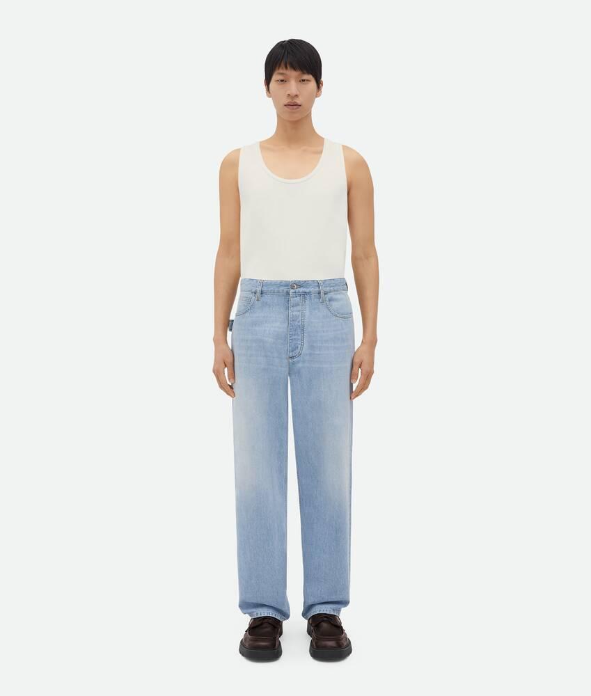 Men's Wide Leg Light-Bleached Denim in Light bleach Product Image
