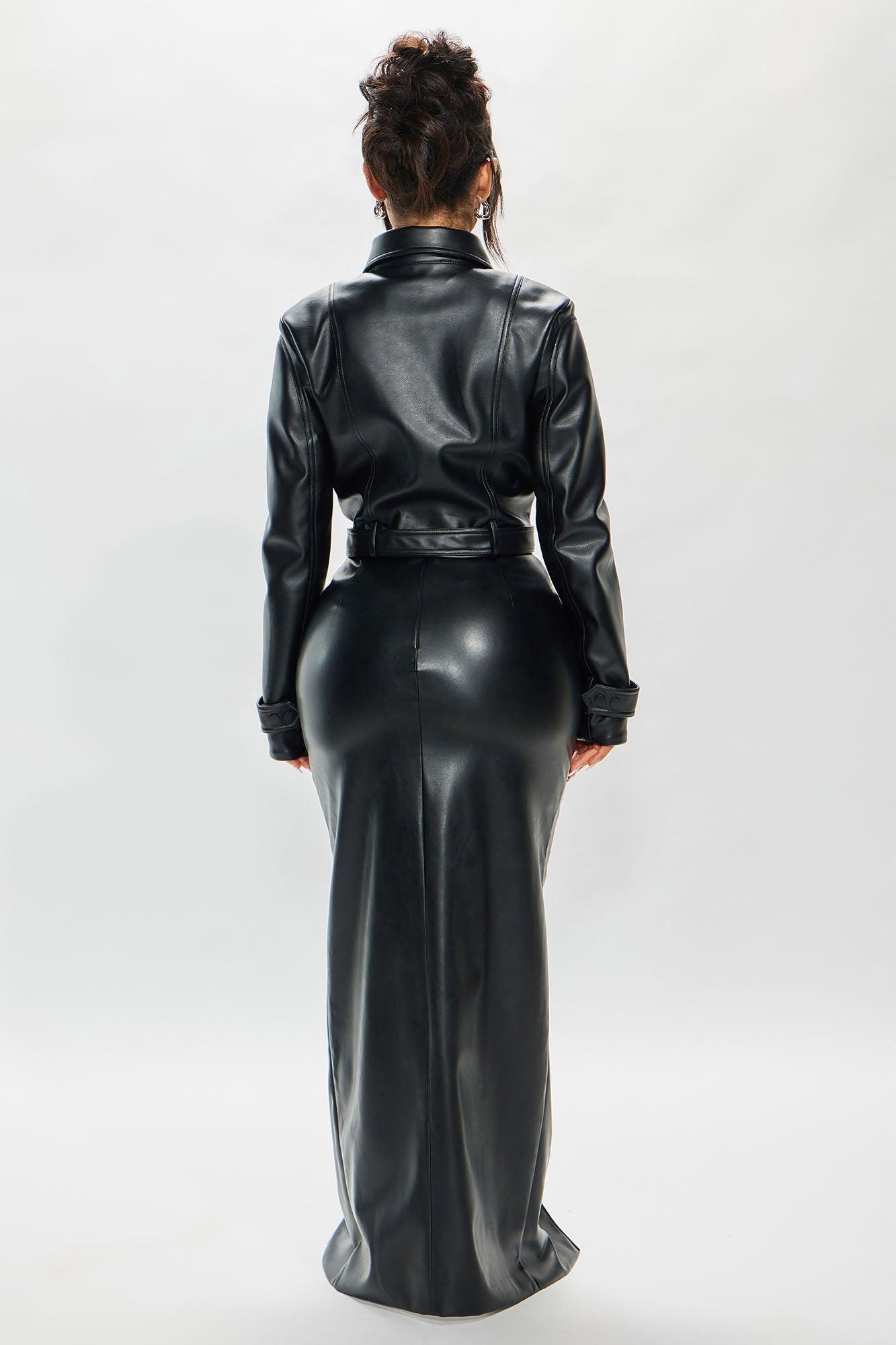 Valentina Faux Leather Jacket - Black Product Image