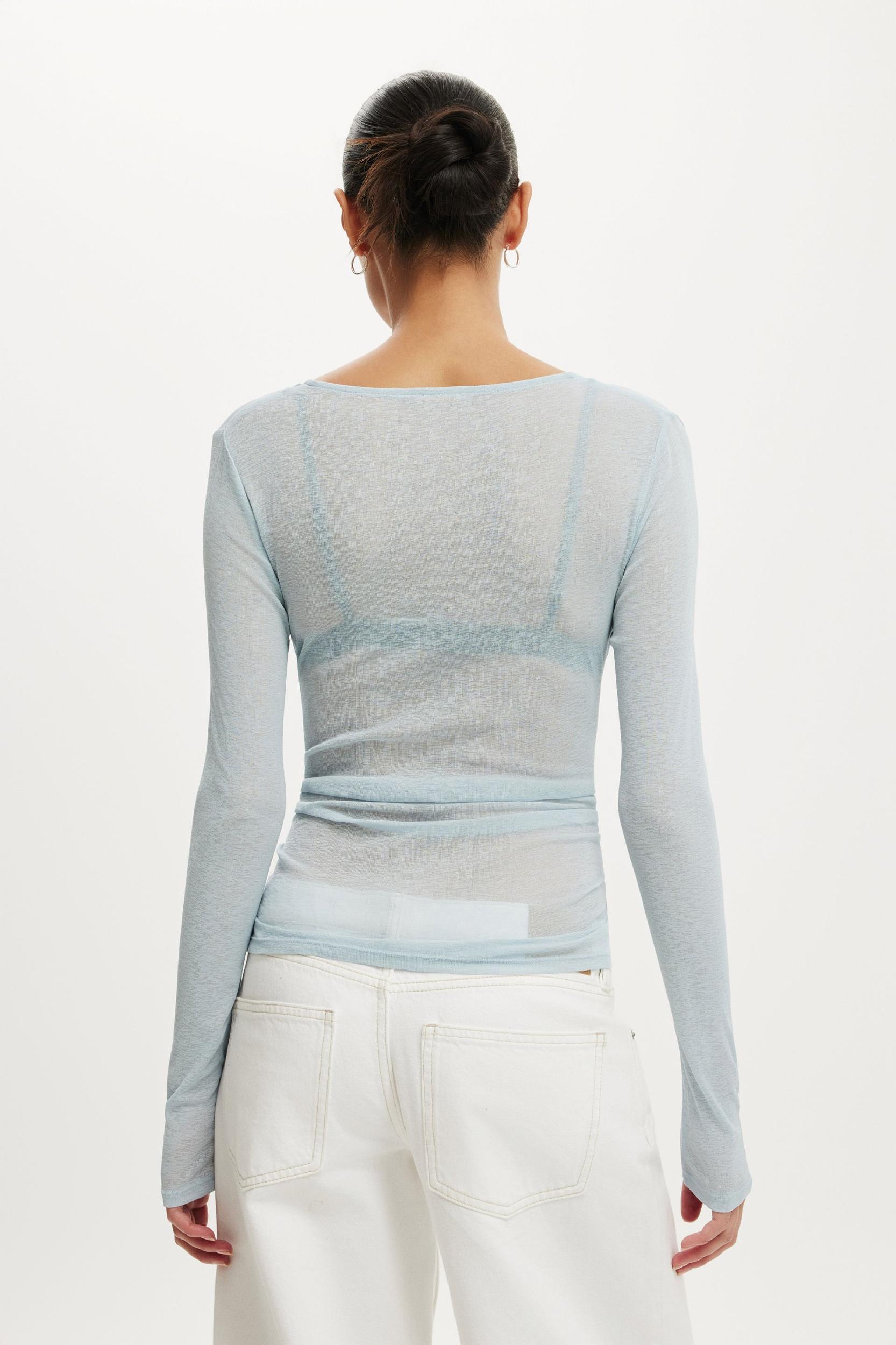 Soul Faux Wrap Long Sleeve Top Product Image