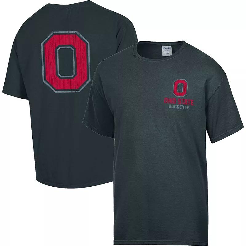 Men's Comfort Wash Charcoal Ohio State Buckeyes Vintage Logo T-Shirt, Size: Small Product Image