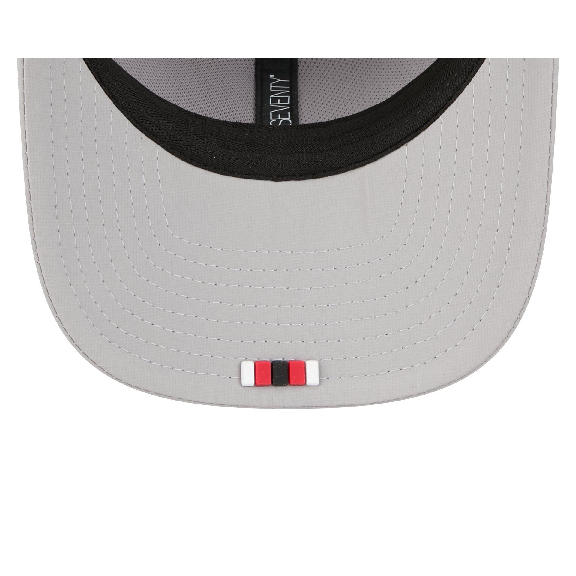 San Francisco 49ers 2025 Sideline Hot Weather Gray 9SEVENTY Trucker Hat Male Product Image