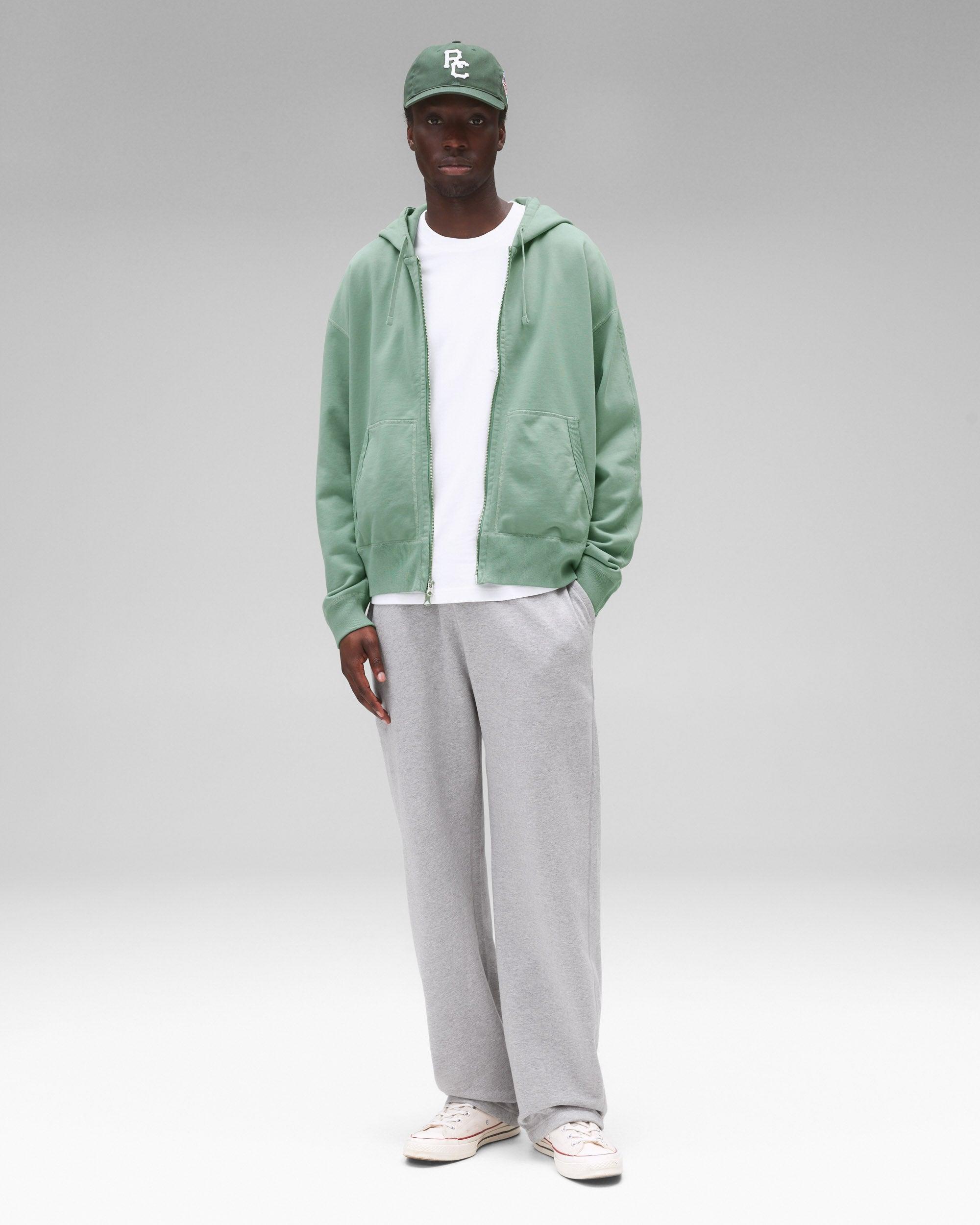 Midweight Terry Relaxed Zip Hoodie Male Product Image