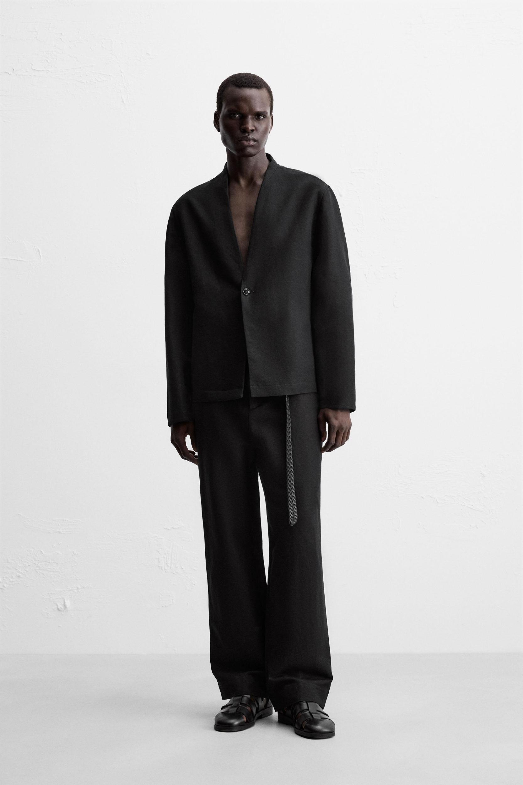 COTTON - LINEN SUIT PANTS Product Image