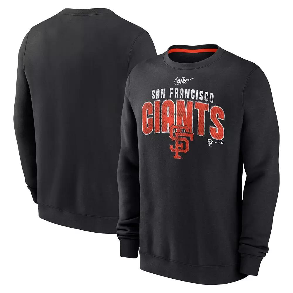 Men's Nike  Black San Francisco Giants Cooperstown Collection Team Shout Out Pullover Sweatshirt, Size: 2XL Product Image
