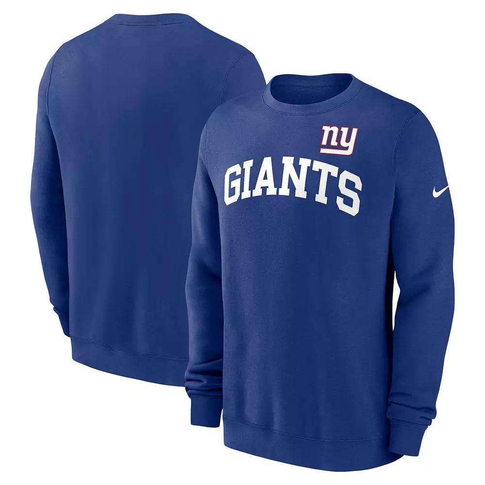 Men's Nike Royal New York Giants Club Pullover Sweatshirt, Size: Small, Blue Product Image