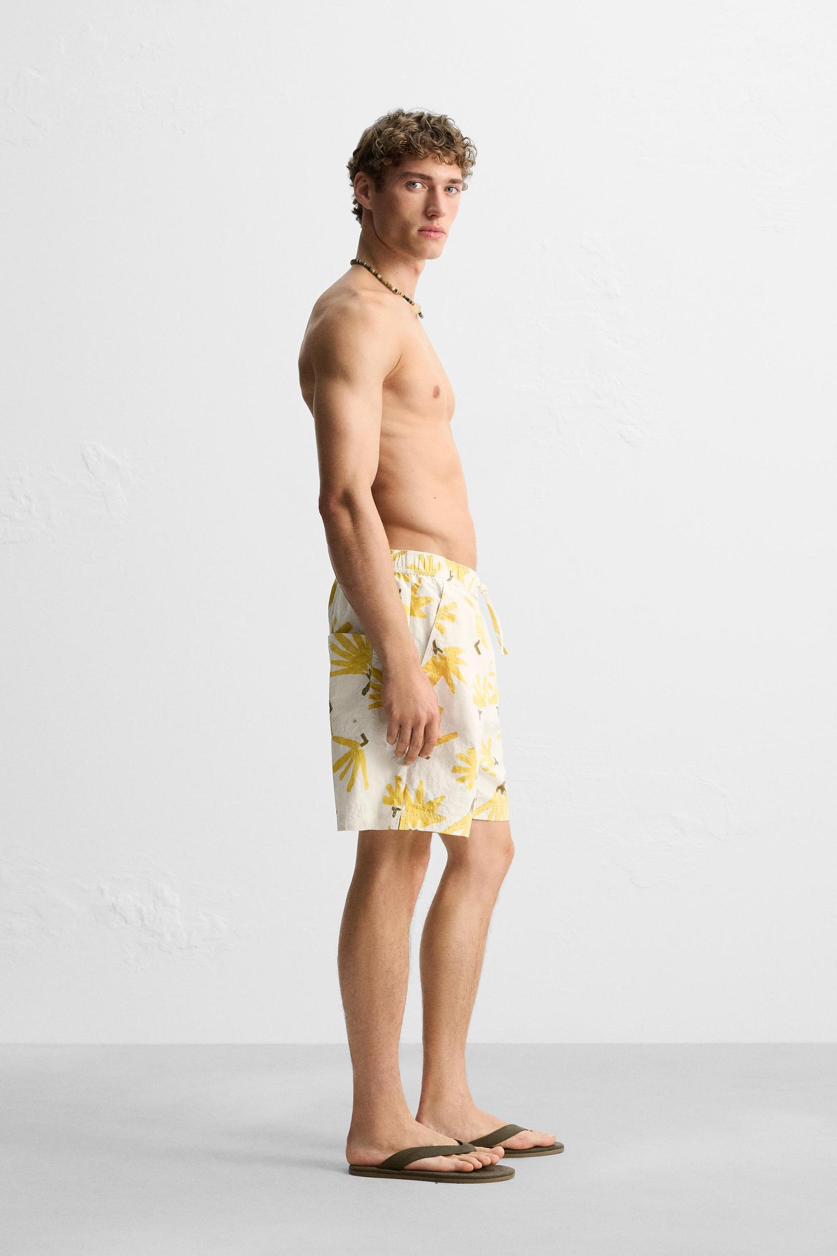 FLORAL PRINT LONG SWIMSUIT Product Image